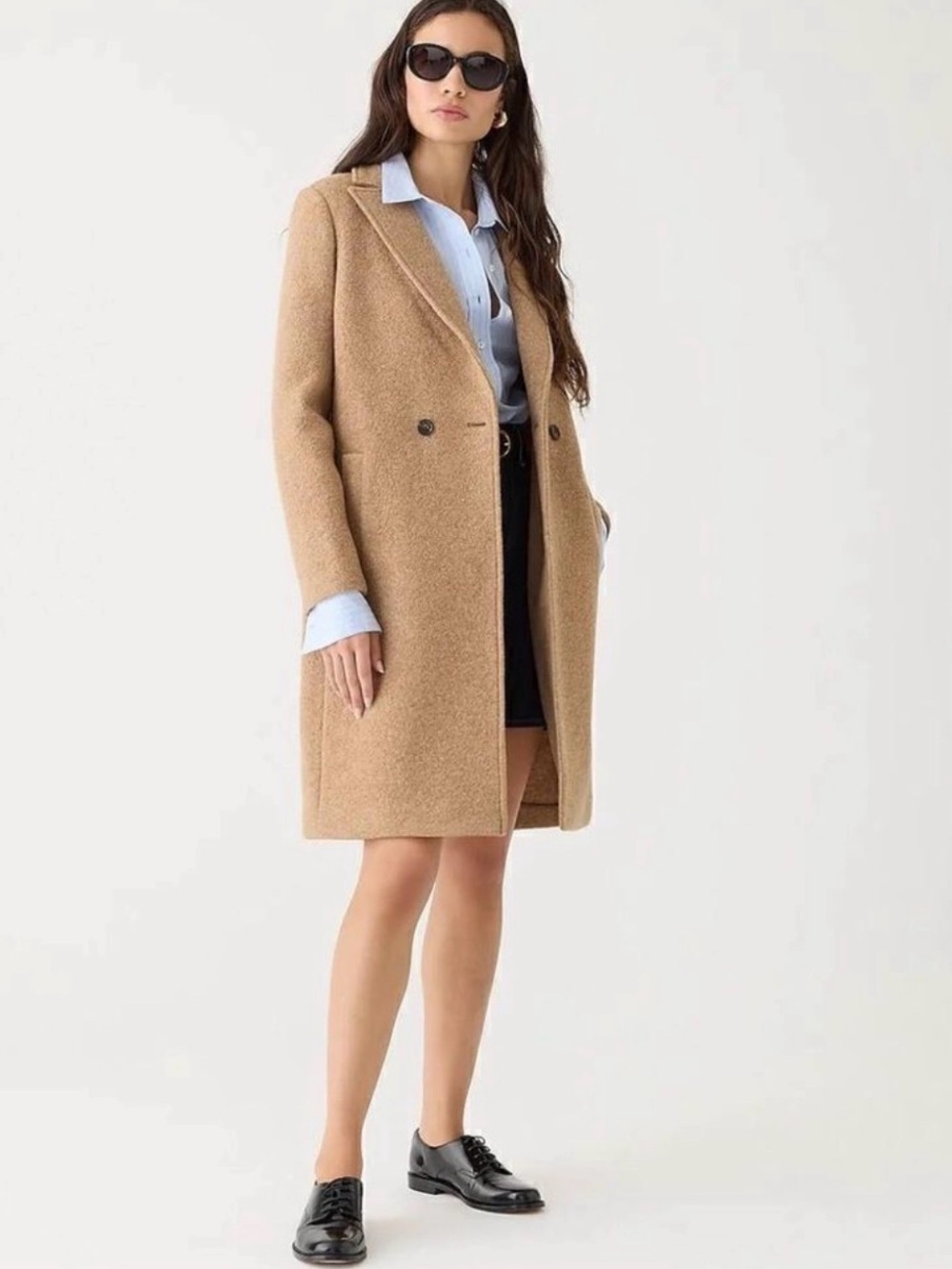 J. Crew Daphne Italian Boiled Wool Topcoat